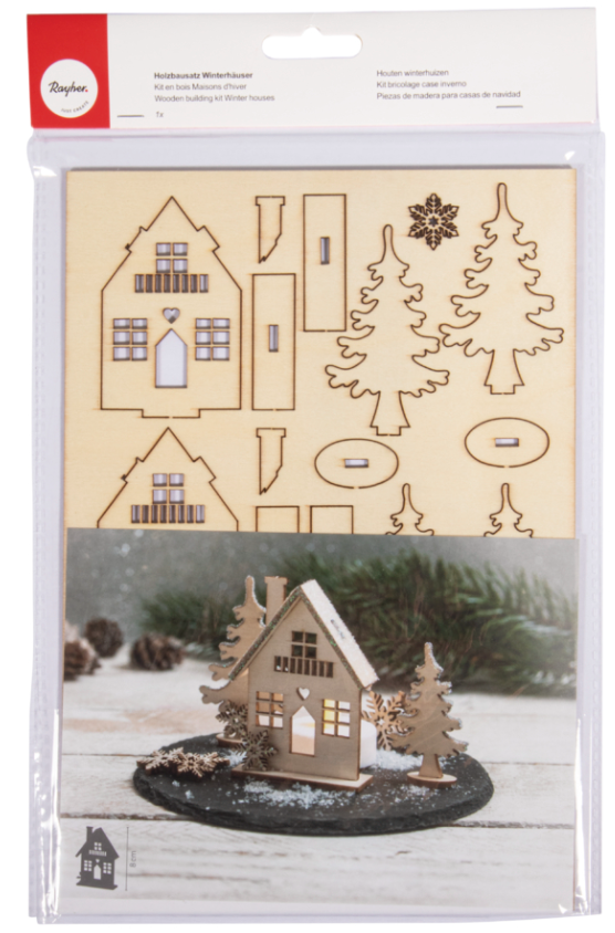 Holzbausatz Winterhäuser